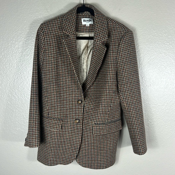 (SOLD) Rouje Jacques Jacket in Pied De Poule Moutarde - Picture 7 of 11